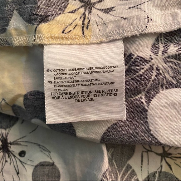 Mexx skirt with tie yellow & black floral details - Picture 5 of 9